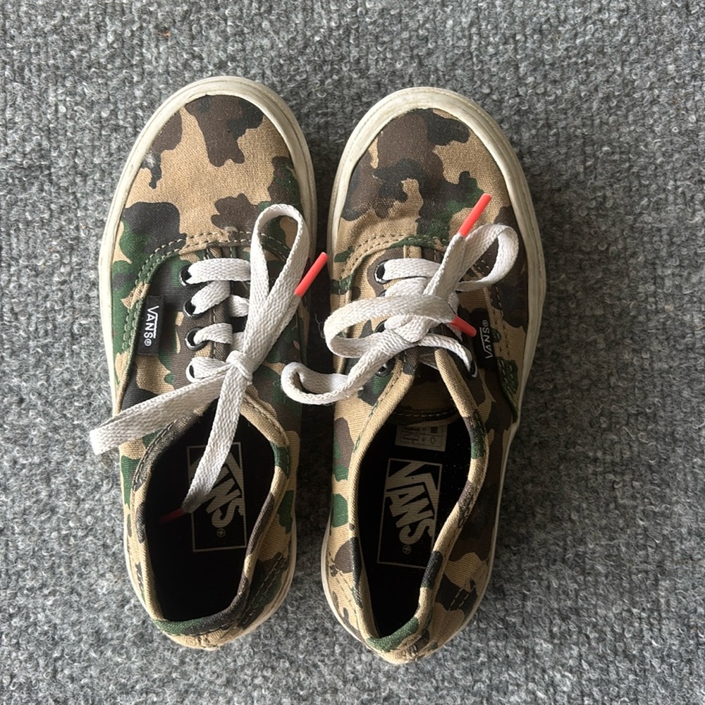 Boys Camo Vans